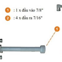 Bộ chia 4 anten UHF TTE09154