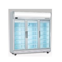 Tủ mát 3 cánh kiếng Display chiller juscool BERJAYA 3D/DC-S-E