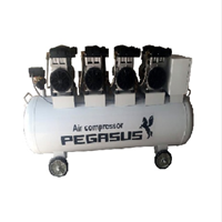 Máy Nén Khí Không Dầu Giảm Âm Pegasus TM-OF1500X4-300L (8HP)