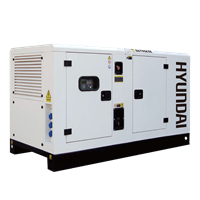 Máy phát điện 60KVA – 66KVA diesel Hyundai 3 pha với vỏ chống ồn đồng bộ DHY65KSE