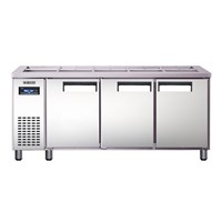 Bàn salad 3 cánh inox Everzen UDS-18BIR