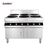 Bếp điện từ thương mại 6 đầu đốt Lestov LT-B300VI-B135