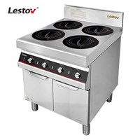 Bếp từ công nghiệp 4 đầu đốt có núm vặn Lestov LT-B300IV-B105